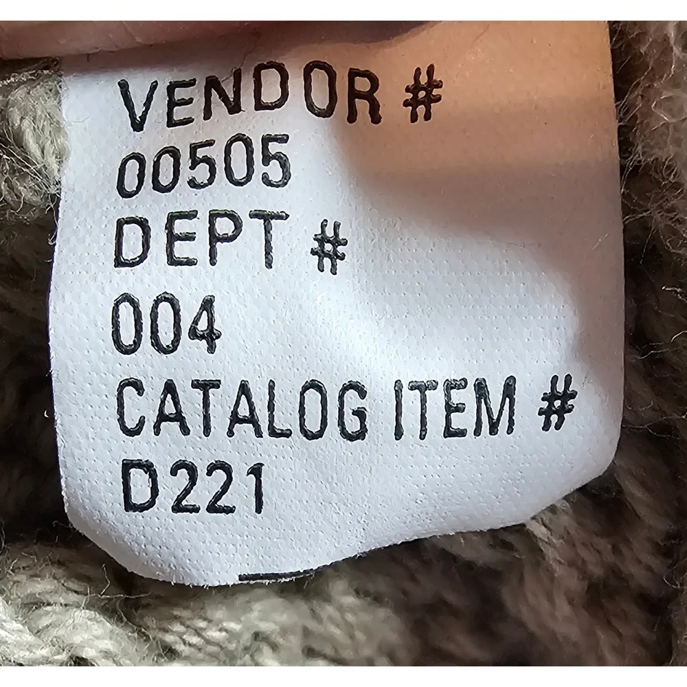 Eddie Bauer Mens XL Tan Cotton Knit V-Neck Sweater‎ Vest D221